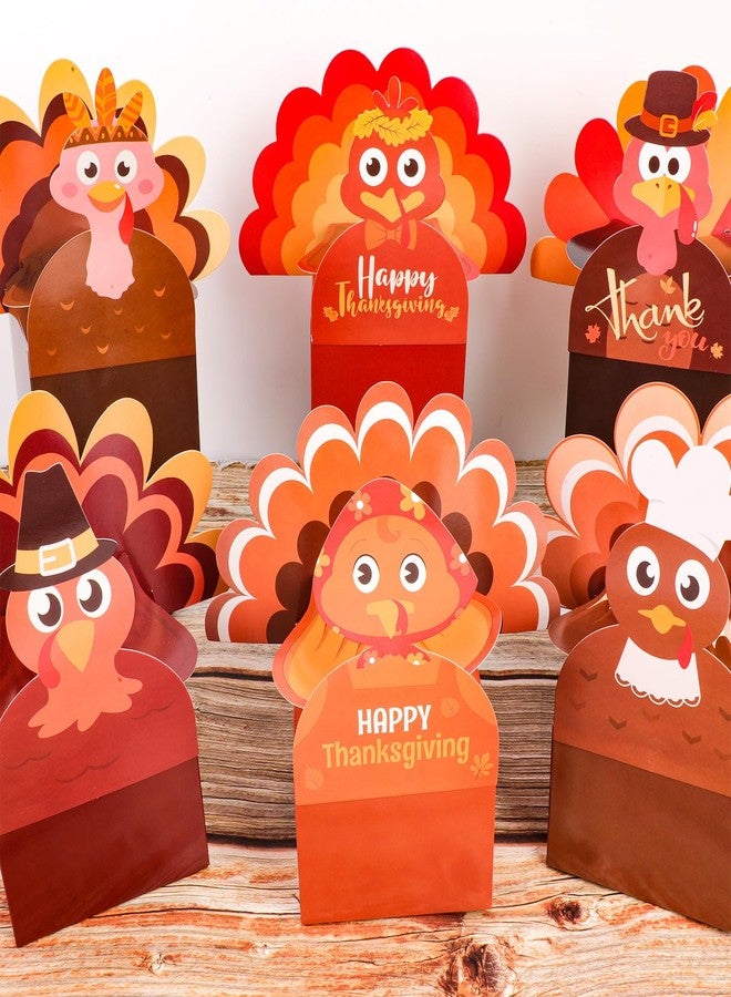 HOWAF 12 Pcs Thanksgiving 3D Turkey Candy Boxes Happy Thanksgiving Party Decoration Gift Boxes Funny Thankful Turkey Treat Boxes Goodie Boxes for Thanksgiving Day Party Decor Supplies Table Centerpiece - Image 4